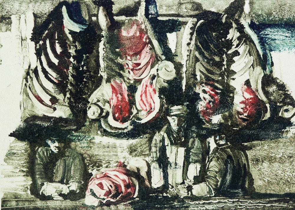 В. Гукайло. Із циклу «М’ясний ряд». 1986. Монотипія